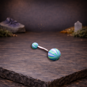 Ocean Swirl Navel Bar